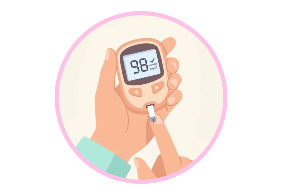 checking blood sugar